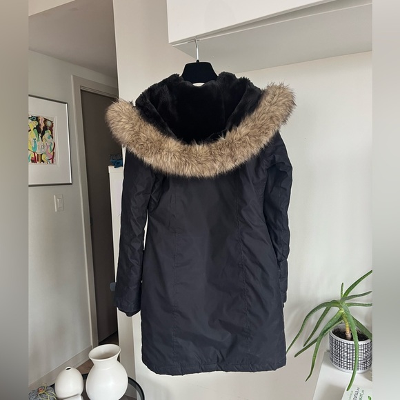 Aritzia Tna Avoriaz black winter coat cozy warm Parka Sz XXS - Picture 10 of 15